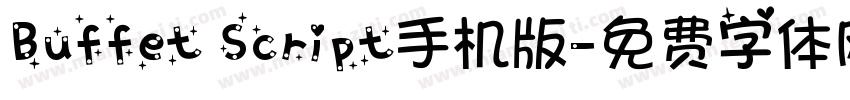 Buffet Script手机版字体转换